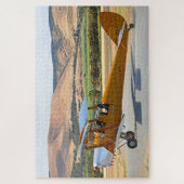 Tiger Moth-vliegtuig voor start Legpuzzel (Verticaal)