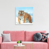 Tiger Mountains Winter Snow Natuur Photo Canvas (Insitu (Woonkamer))