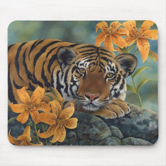 Tiger Mousemat Muismat (Voorkant)
