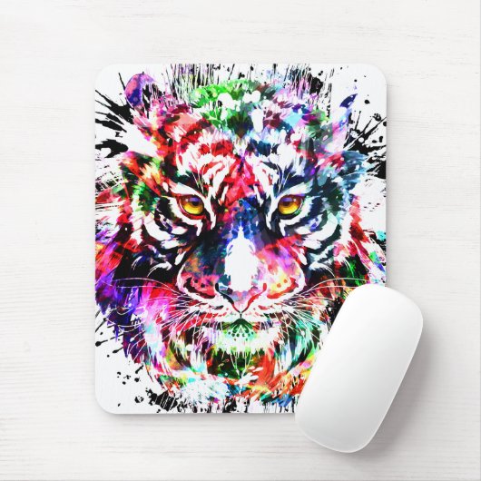 Tiger Mousepad | Colorful Tiger Muismat (Met muis)