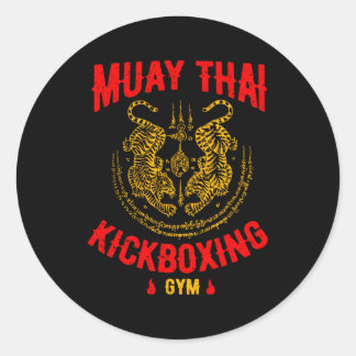 Tiger Muay Thai Kickboksen Gym MMA Training Ronde Sticker