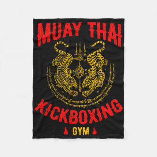 Tiger Muay Thai Kickboxing Gym Mma Training Gift _ Fleece Deken
