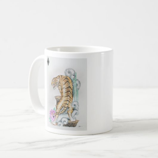 Tiger mugg koffiemok (Voorkant links)