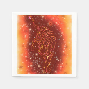 Tiger Napkins aan de Sterrennacht van Galaxy Servet
