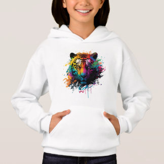 Tiger Neon Ink Splash