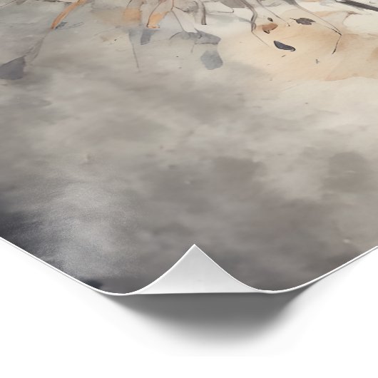 Tiger no 3 Glanzend Poster (Hoek)