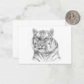 Tiger Note Kaart Notitiekaartje (Voorkant / Achterkant in situ)