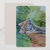 Tiger Notecards Bedankkaart (Voorkant / Achterkant)