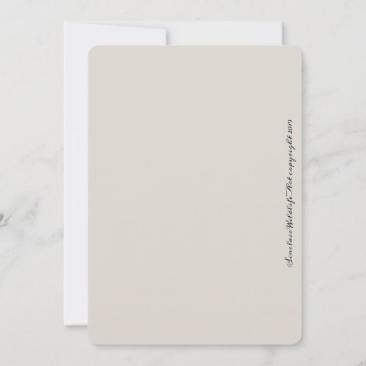 Tiger Notecards Bedankkaart (Achterkant)