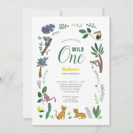 Tiger Oerwoud Girl | Dierdieren | Eerste verjaarda Kaart