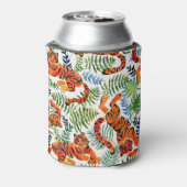  Tiger Oerwoud Waterverf Blikjeskoeler (Blikje Achterkant)