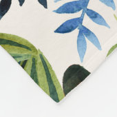 Tiger Oerwoud Waterverf Fleece Deken (Hoek)