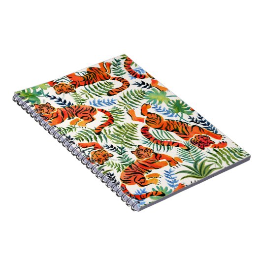 Tiger Oerwoud Waterverf Notitieboek (Rechterzijde)