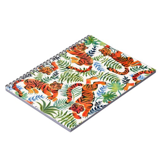  Tiger Oerwoud Waterverf Notitieboek (Linkerzijde)