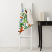  Tiger Oerwoud Waterverf Sherpa Deken (In situ)