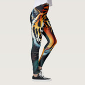 “Tiger of Mine” – Colourful Tiger Portrait Leggings (Rechts)