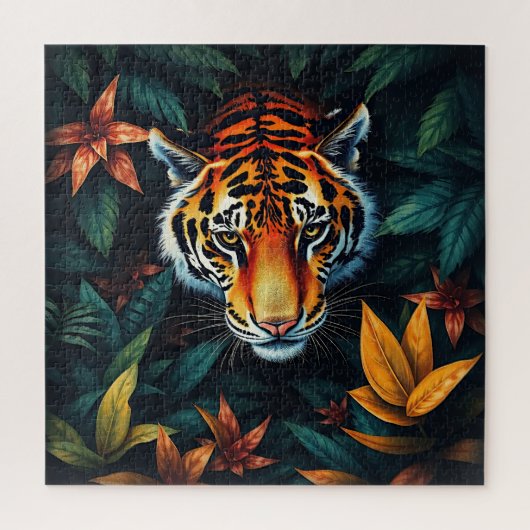 “Tiger of Mine” – Colourful Tiger Portrait Legpuzzel (Verticaal)