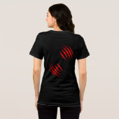 “Tiger of Mine” – Colourful Tiger Portrait Tri-Blend Shirt (Achterkant volledig)
