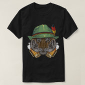 Tiger Oktoberfest German Beer Fest Animal Beerfest T-shirt (Design voorkant)