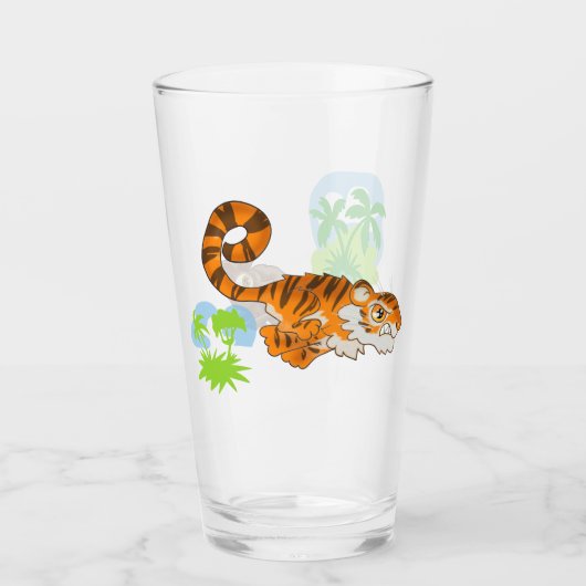 Tiger on the Hunt Glas (Voorkant)