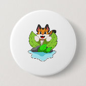 Tiger on the Hunt Ronde Button 7,6 Cm (Voorkant)