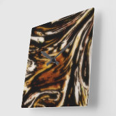 TIGER OP DE LOS ..BEAUTIUME WALL CLOCK VIERKANTE KLOK (Hoek)