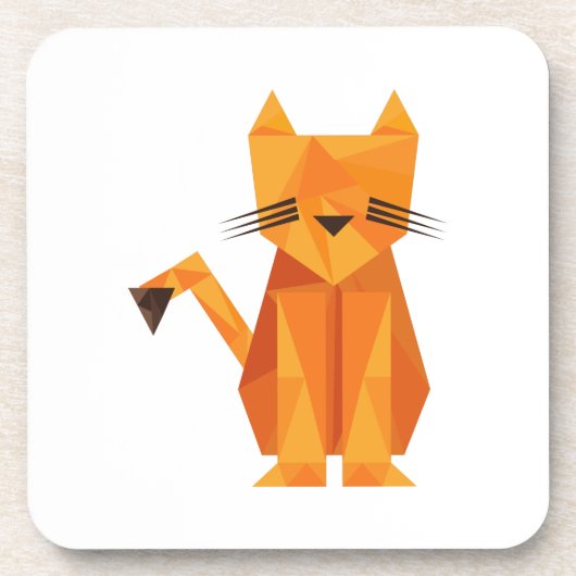 Tiger Oragami Bier Onderzetter (Voorkant)