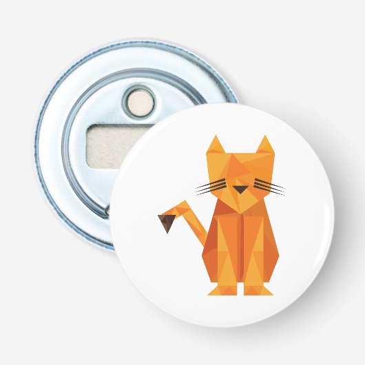 Tiger Oragami Button Flesopener (Voorkant)