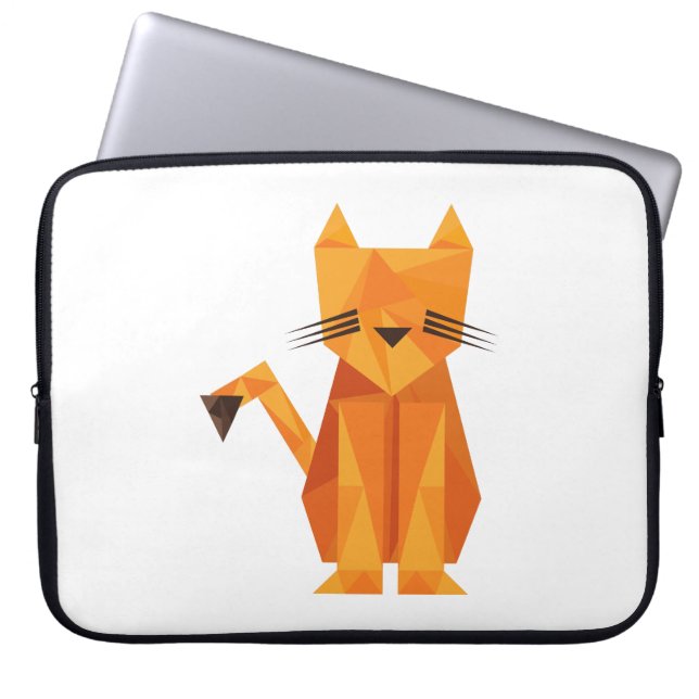 Tiger Oragami Laptop Sleeve (Voorkant)