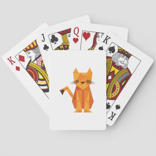Tiger Oragami Pokerkaarten (Achterkant)