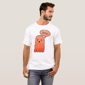 Tiger Oranje Boo Ghost Halloween T-shirt (Voorkant volledig)