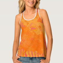 Tiger Oranje Vrouwen Racerback