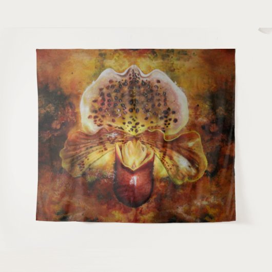 TIGER ORCHID WANDKLEED (Voorkant (horizontaal))