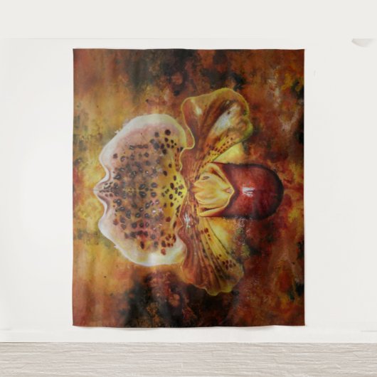 TIGER ORCHID WANDKLEED (Voorkant)