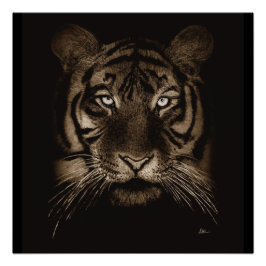 Tiger Original Art Poster Print