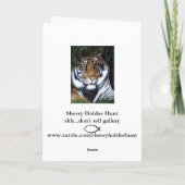 Tiger Painting-Kaart Feestdagen Kaart (Achterkant)