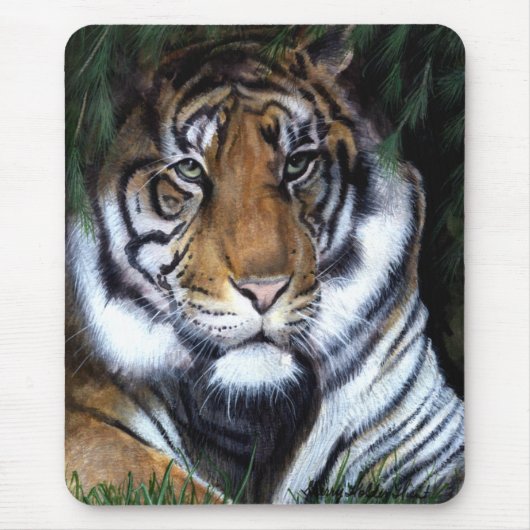 Tiger Painting Mousepad Muismat (Voorkant)