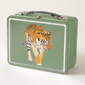 Tiger Painting on Metal Lunch Boxes (Voorkant)