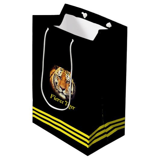 Tiger：Paper Bag Medium Cadeauzakje (Voorkant Gekanteld)