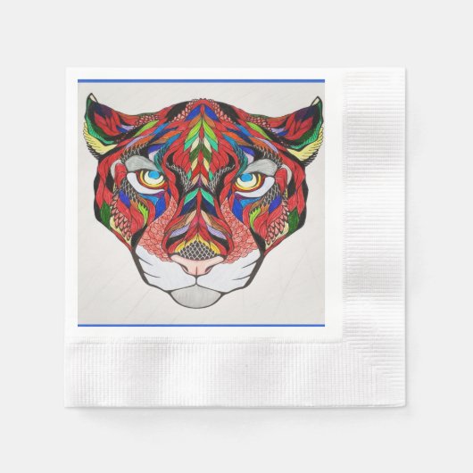 Tiger Paper Napkin Servet (Voorkant)