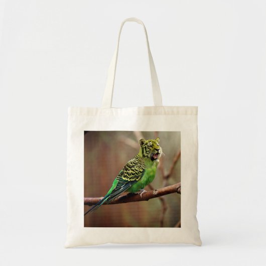 Tiger Parakeet Tote Bag (Voorkant)
