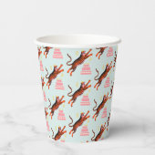 Tiger Party Animals Safari Zoo Birthday Papieren Bekers (Achterkant)