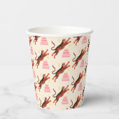 Tiger Party Animals Safari Zoo Birthday Papieren Bekers (Achterkant)