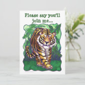 Tiger Party Center Kaart (Staand voorkant)