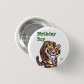 Tiger Party Center Ronde Button 3,2 Cm (Voorkant /achterkant)