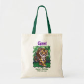 Tiger Party Center Tote Bag (Voorkant)