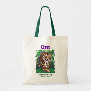 Tiger Party Center Tote Bag