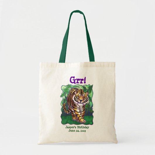 Tiger Party Center Tote Bag (Voorkant)
