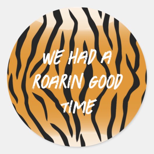 Tiger Party Sticker (Voorkant)