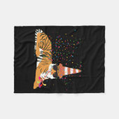 Tiger Partying Animals Having A Party  Fleece Deken (Voorkant (Horizontaal))
